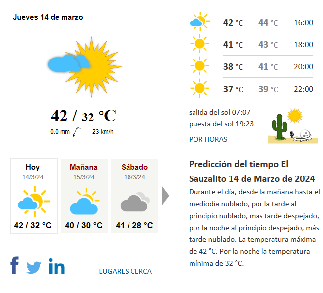 Tiempo El Sauzalito Argentina Hoy actual predicci n del tiempo